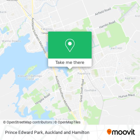Prince Edward Park map