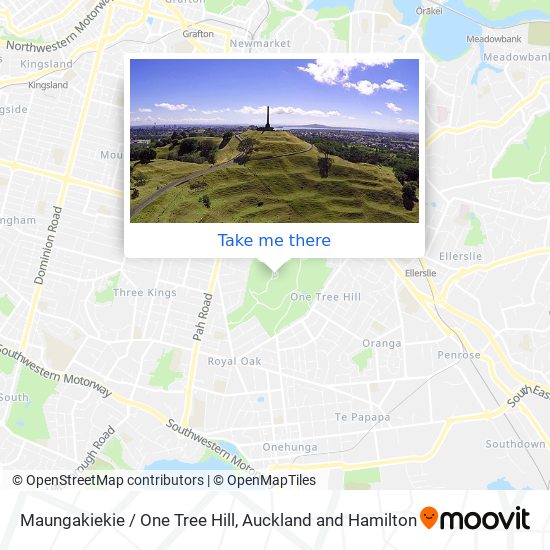 Maungakiekie / One Tree Hill地图