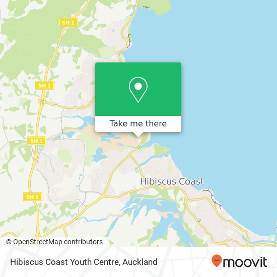 Hibiscus Coast Youth Centre map