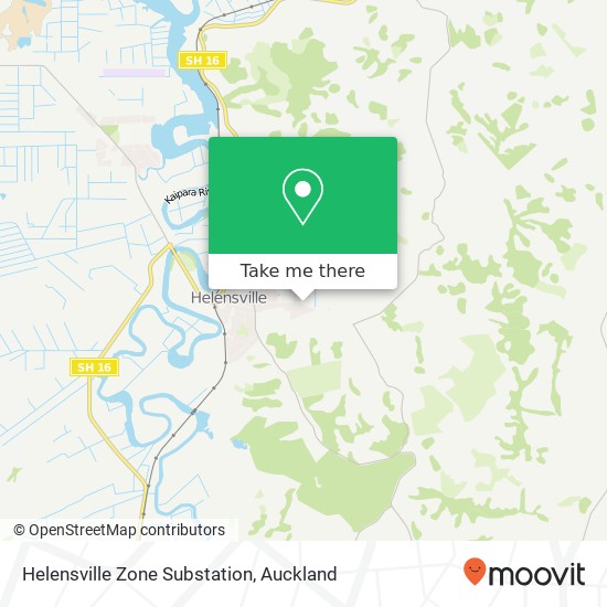 Helensville Zone Substation map