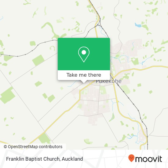Franklin Baptist Church map