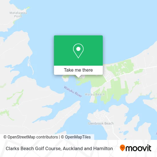 Clarks Beach Golf Course map