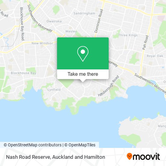 Nash Road Reserve map
