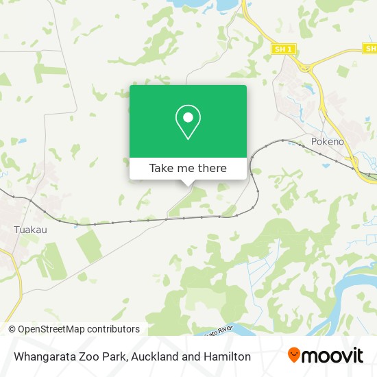 Whangarata Zoo Park map