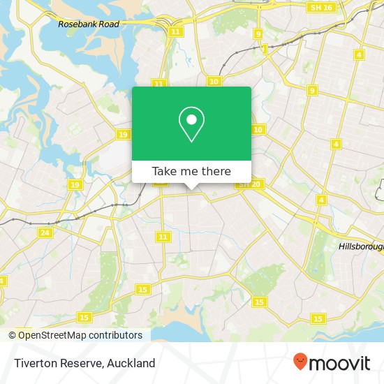 Tiverton Reserve map