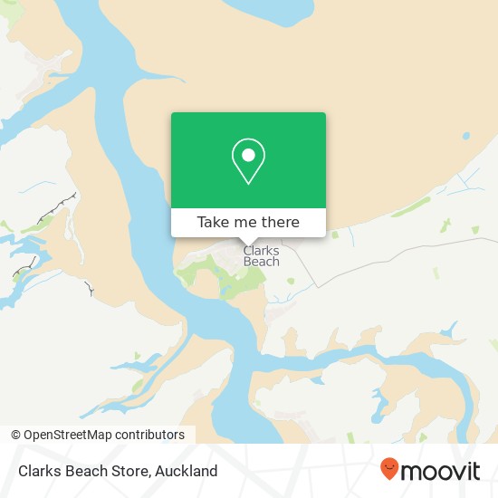 Clarks Beach Store map