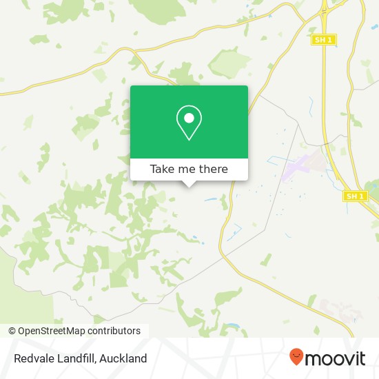 Redvale Landfill map