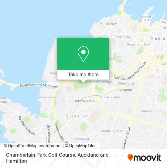 Chamberlain Park Golf Course map