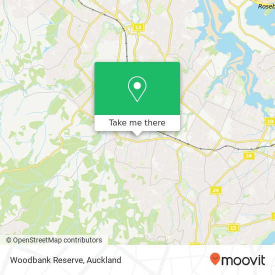 Woodbank Reserve map