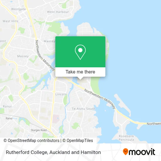 Rutherford College map