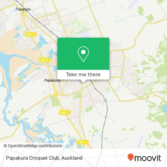 Papakura Croquet Club map