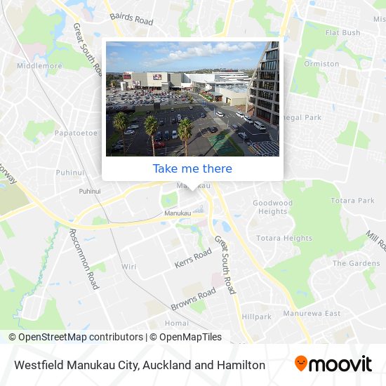 Westfield Manukau City map