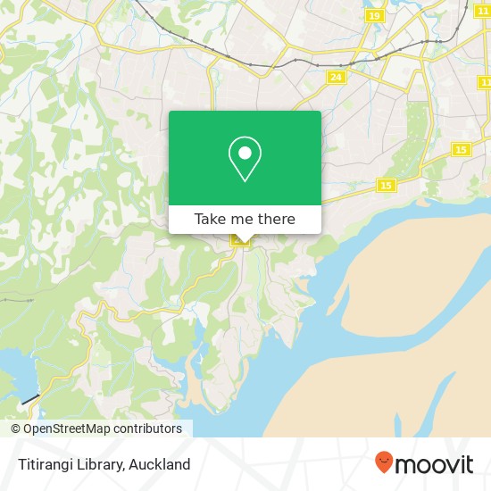 Titirangi Library map