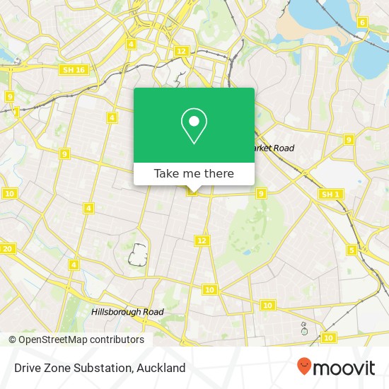 Drive Zone Substation map