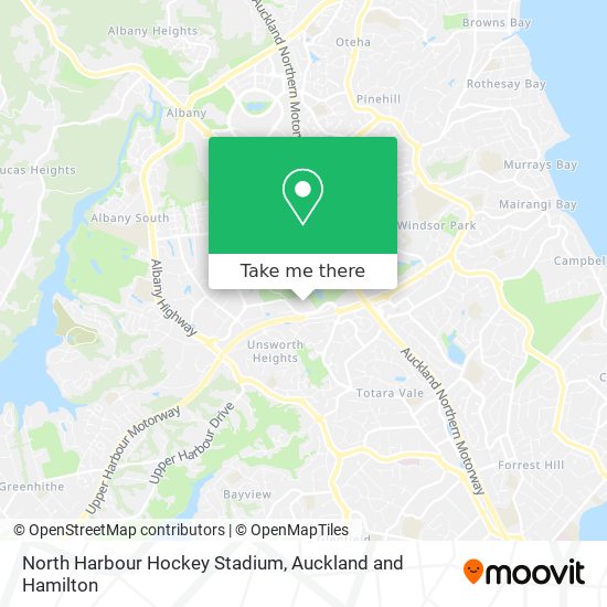 North Harbour Hockey Stadium map