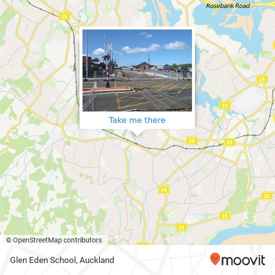 Glen Eden School map