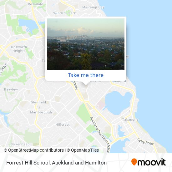 Forrest Hill School map