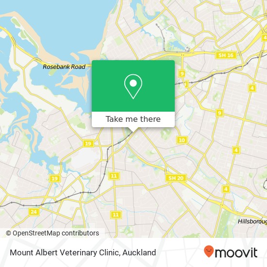 Mount Albert Veterinary Clinic map