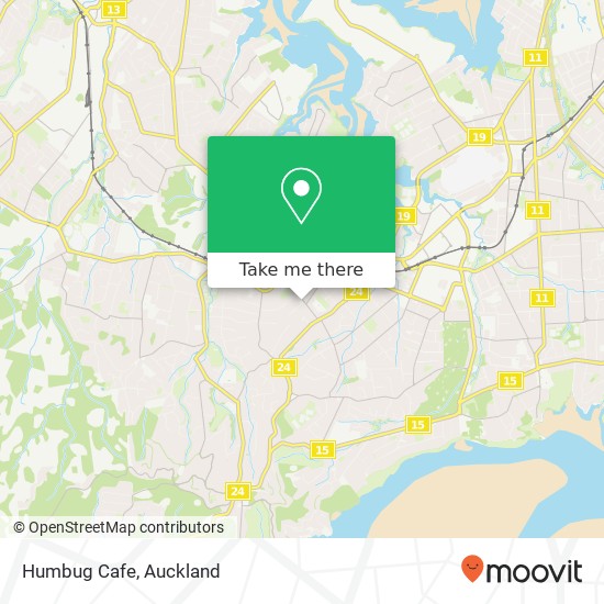 Humbug Cafe map