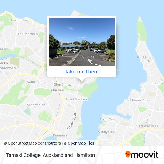 Tamaki College map