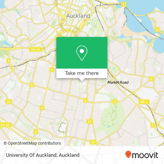 University Of Auckland map