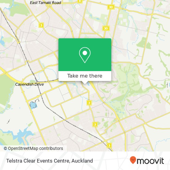 Telstra Clear Events Centre map