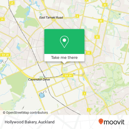 Hollywood Bakery map