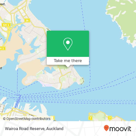 Wairoa Road Reserve map