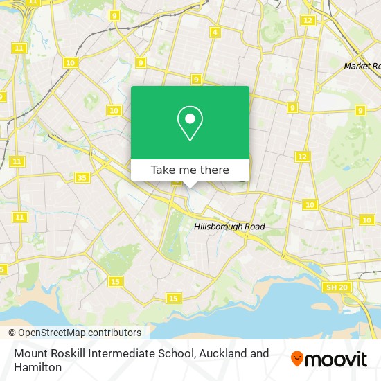 Mount Roskill Intermediate School map