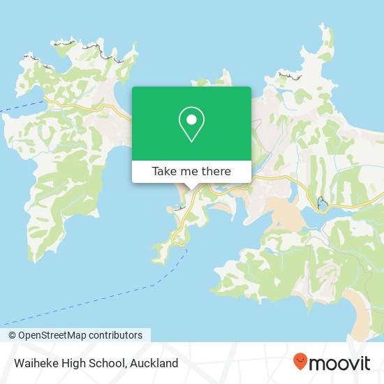 Waiheke High School map