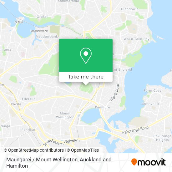 Maungarei / Mount Wellington map