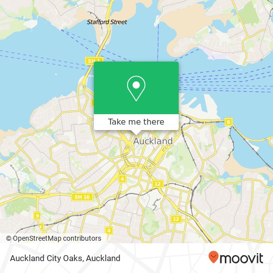 Auckland City Oaks map