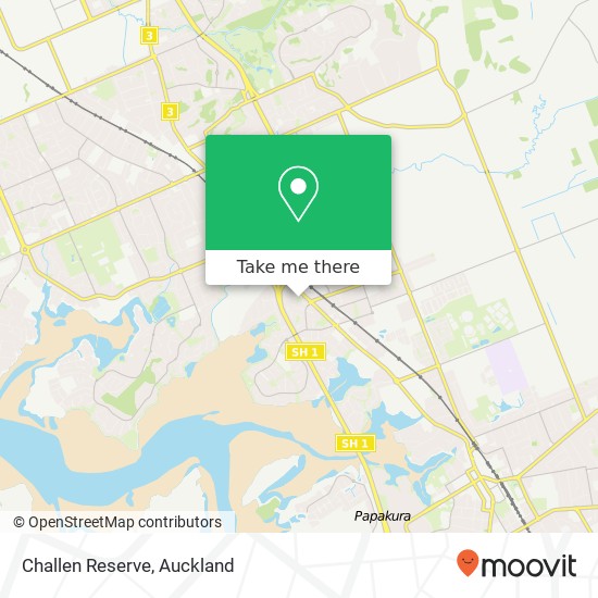 Challen Reserve map