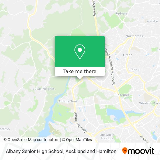 Albany Senior High School map