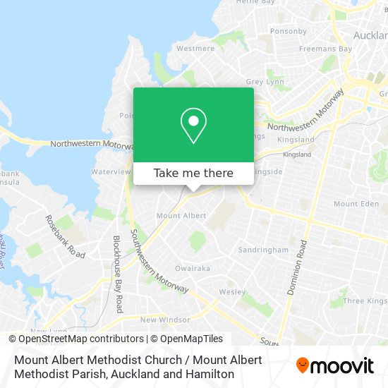 Mount Albert Methodist Church / Mount Albert Methodist Parish map