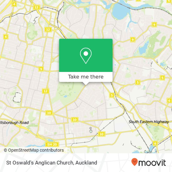 St Oswald's Anglican Church map