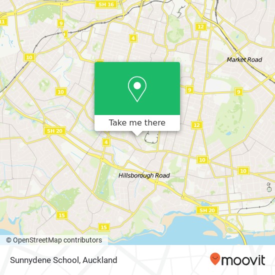 Sunnydene School map