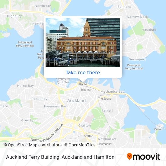 Auckland Ferry Building map