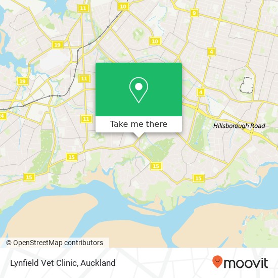 Lynfield Vet Clinic map