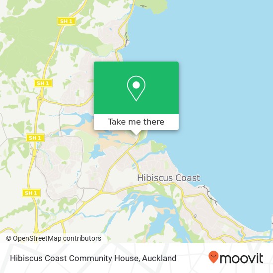 Hibiscus Coast  Community House map