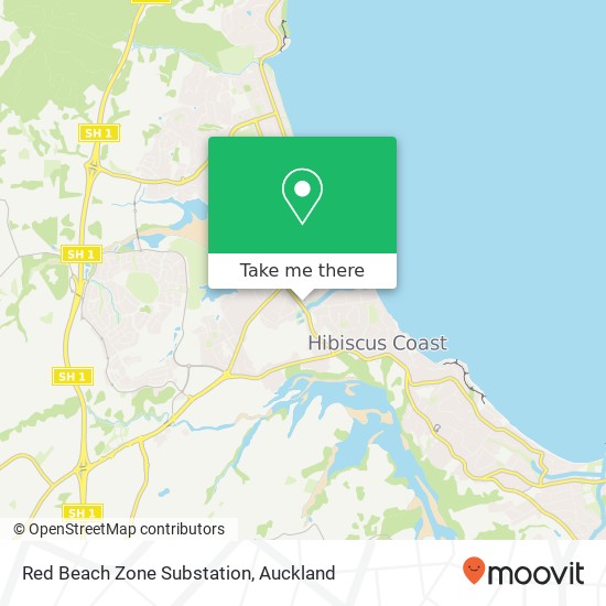 Red Beach Zone Substation map