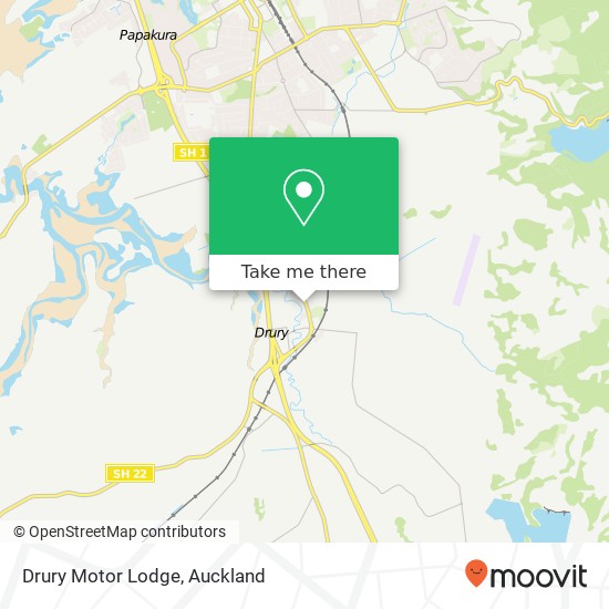 Drury Motor Lodge map