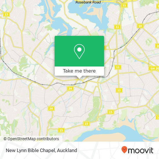 New Lynn Bible Chapel map