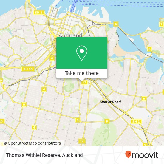 Thomas Withiel Reserve map