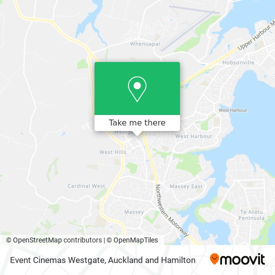 Event Cinemas Westgate map