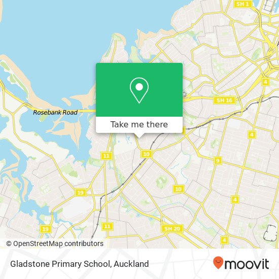 Gladstone Primary School map