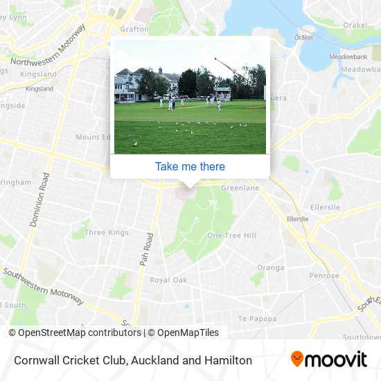 Cornwall Cricket Club map