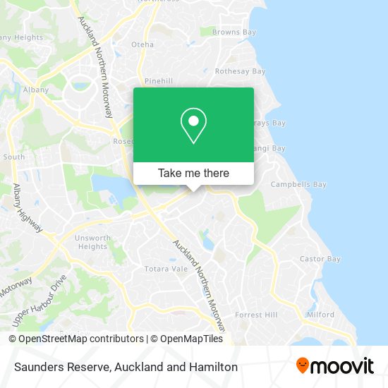 Saunders Reserve map