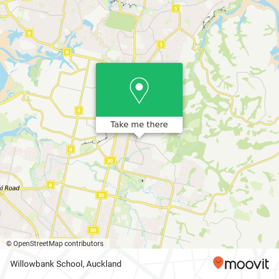 Willowbank School map