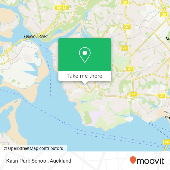 Kauri Park School map